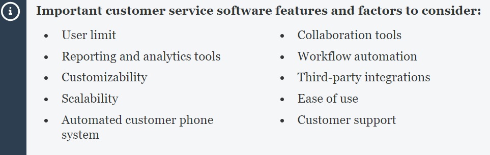 customer service software