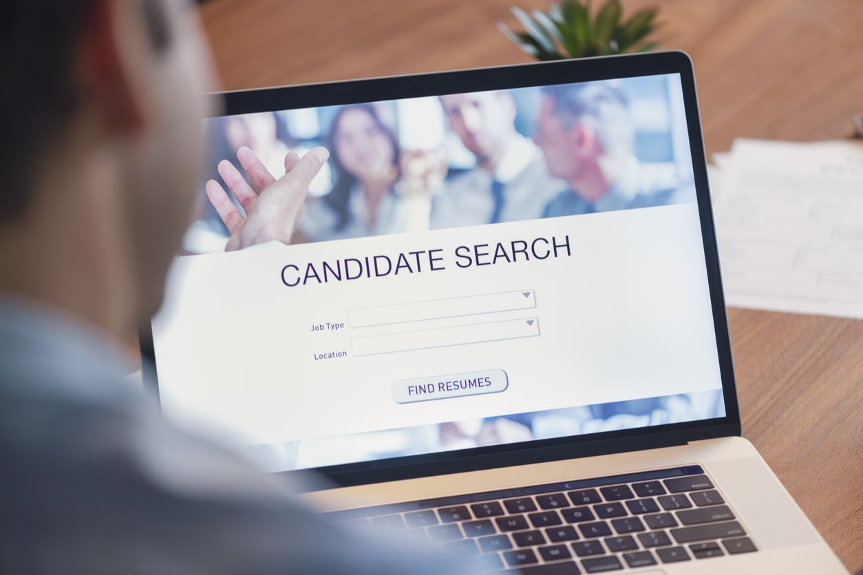 Employer reducing time to hire through a candidate search