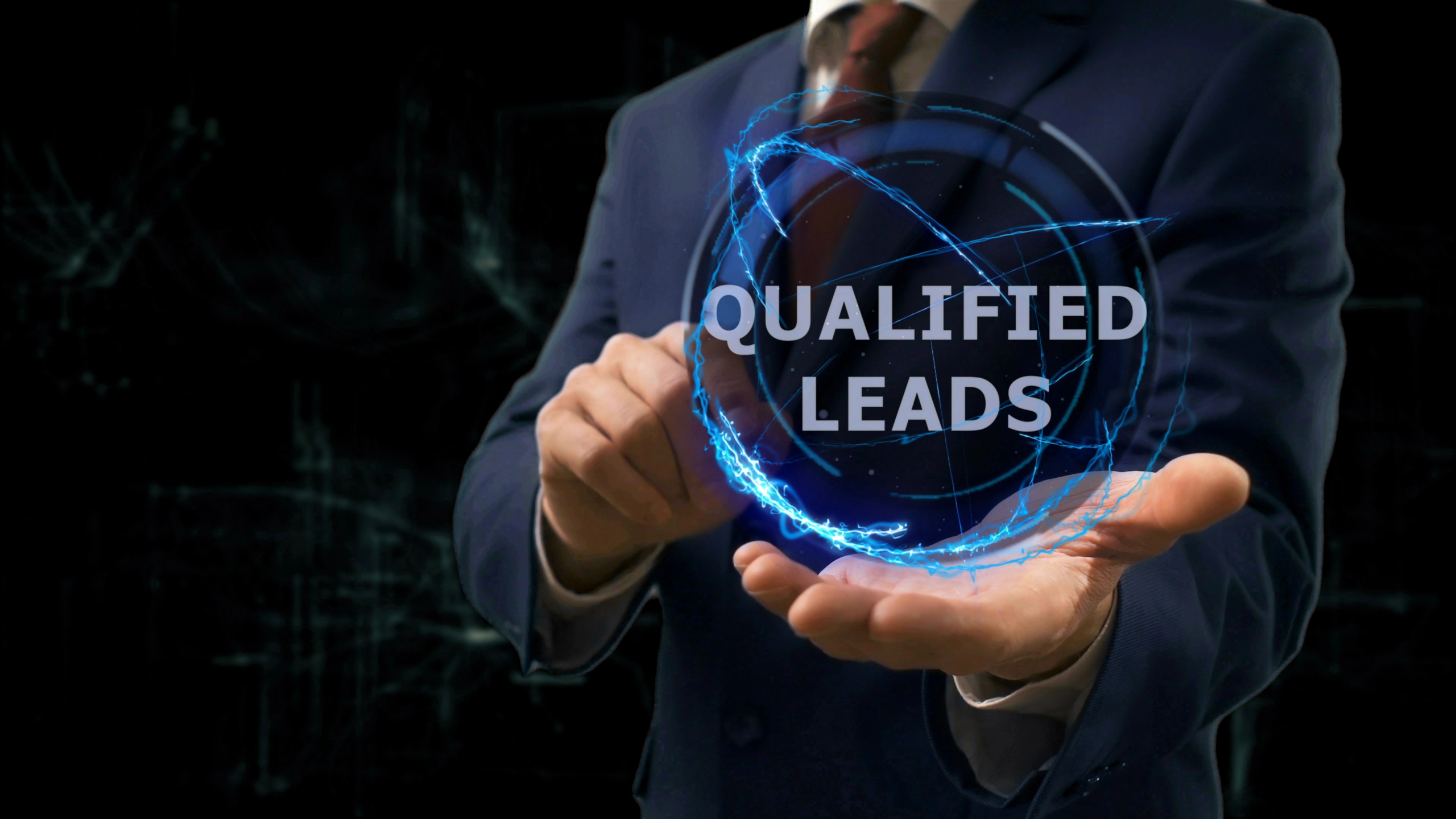 a businessperson identifying qualified leads after going through the lead qualification process